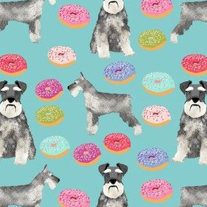 schnauzers donuts fabric cute donuts fabric schnauzers dog fabric cute dog