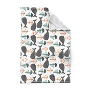 nautical whales // mint and grey fabric for baby nursery cute whales anchors sailboats fabric andrea lauren fabric andrea lauren design