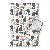 nautical whales // mint and grey fabric for baby nursery cute whales anchors sailboats fabric andrea lauren fabric andrea lauren design