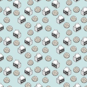 milk boxes & cookies (aviary blue)