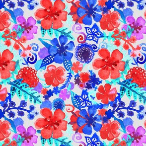 Fresh Watercolor Floral Pattern II