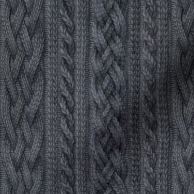 Charcoal Cable Knit