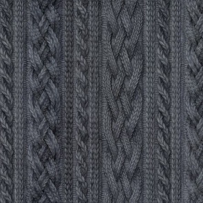 Charcoal Cable Knit