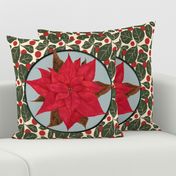 Red Poinsettia for Pillow