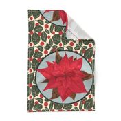 Red Poinsettia for Pillow