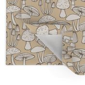 Mushrooms  - taupe