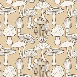 Mushrooms  - taupe