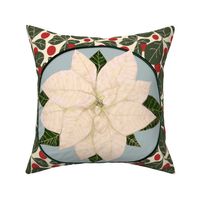 White Poinsettia for Pillow
