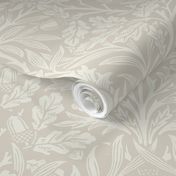 Acorn Damask William Morris in Benjamin Moore White Dove and Natural Cream