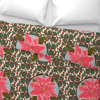 Pink Poinsettia for Pillow