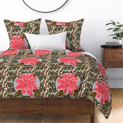 Pink Poinsettia for Pillow