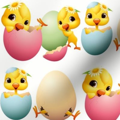 Easter,chicks,eggs