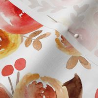 autumn watercolor floral 