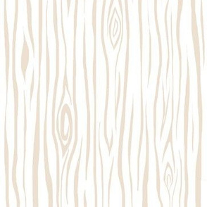 Woodgrain- small- cream/white - tree bark wood-ch