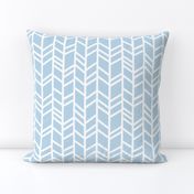 Crazy herringbone- Baby blue and white - Cottonwood - baby boy nursery