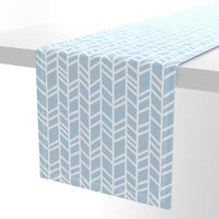 Crazy herringbone- Baby blue and white - Cottonwood - baby boy nursery