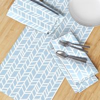 Crazy herringbone- Baby blue and white - Cottonwood - baby boy nursery