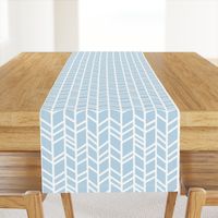 Crazy herringbone- Baby blue and white - Cottonwood - baby boy nursery