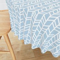 Crazy herringbone- Baby blue and white - Cottonwood - baby boy nursery