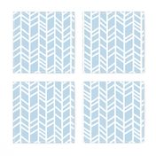 Crazy herringbone- Baby blue and white - Cottonwood - baby boy nursery