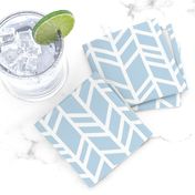 Crazy herringbone- Baby blue and white - Cottonwood - baby boy nursery