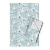 Vintage Woodland Xmas SMALL (grey blue)