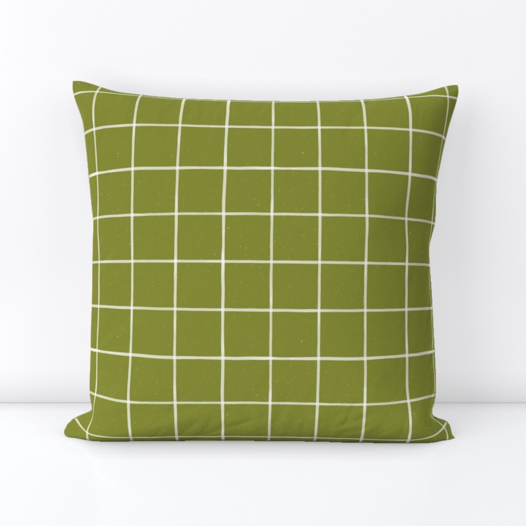 Small Watercolor Windowpane M+M Grass by Friztin