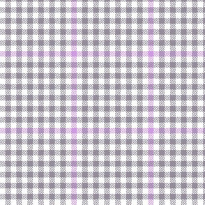 tartan check - grey and lavender