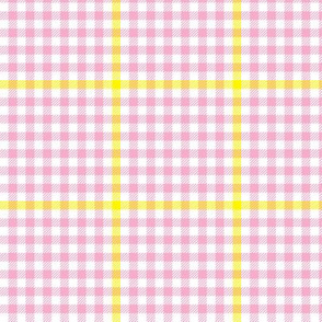 tartan check - pink lemonade