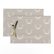 Antlers - Beige - Woodland deer Buck baby boy nursery-ch