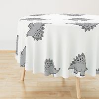 modern dino - cut and sew dino pillow stegosaurus