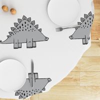 modern dino - cut and sew dino pillow stegosaurus