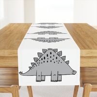 modern dino - cut and sew dino pillow stegosaurus