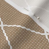 Geo Wave Diamonds - Sepia