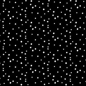 speckle on black - monochrome fabric