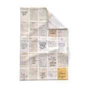 Jane's Words Tea Towel