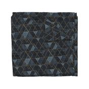 Mod Triangles Gold Indigo