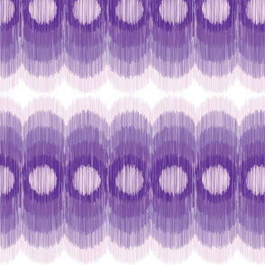 Scalloping Circles Ikat Purple