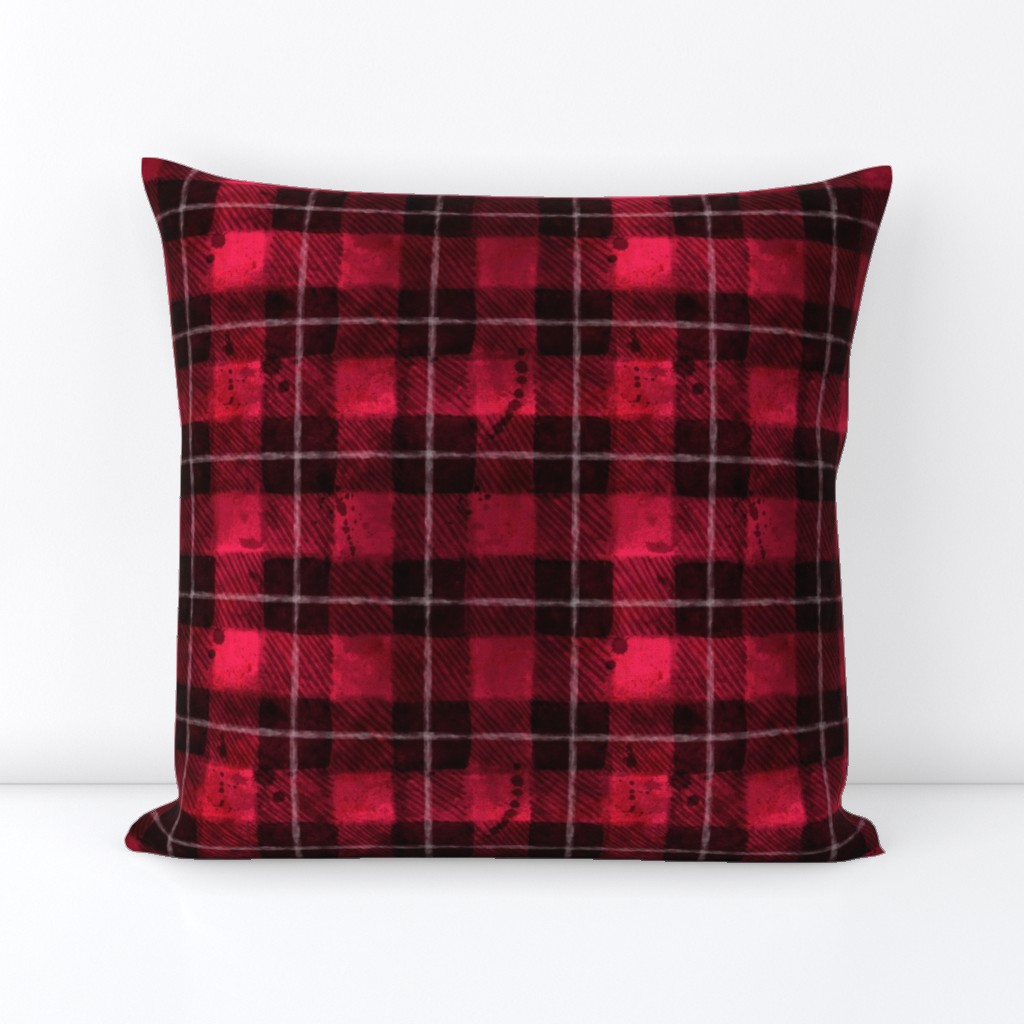 Watercolor Buffalo Plaid