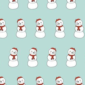 snowman // cute snowmen snowman christmas fabric cute xmas holiday designs