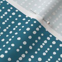 modern dino - dotty stripes on aruba blue