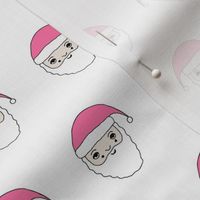 santa // pink santa cute christmas fabric cute christmas santa claus fabric
