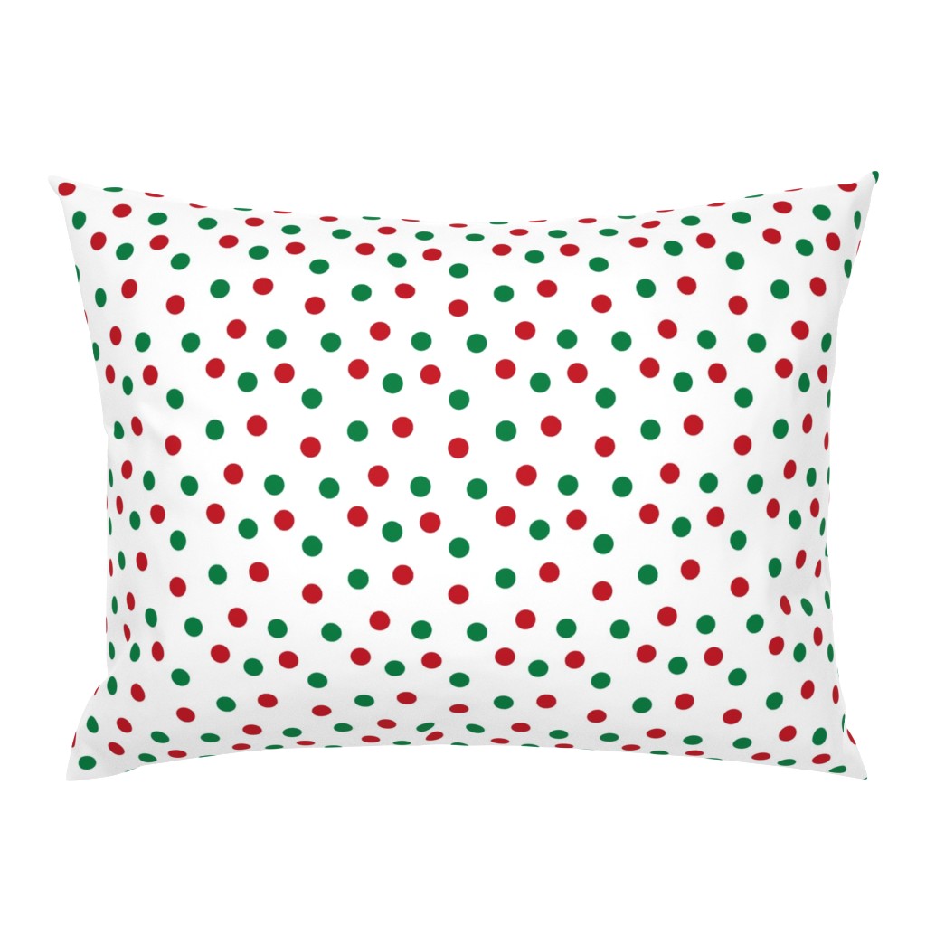 christmas dots // red and green christmas fabric christmas dots cute christmas red and green design