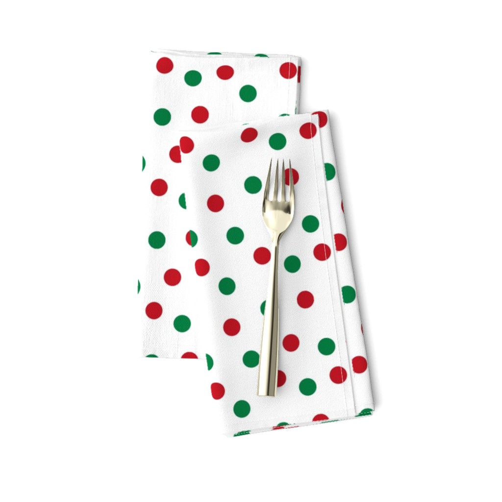 christmas dots // red and green christmas fabric christmas dots cute christmas red and green design