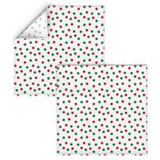 christmas dots // red and green christmas fabric christmas dots cute christmas red and green design