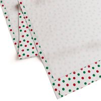 christmas dots // red and green christmas fabric christmas dots cute christmas red and green design