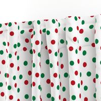 christmas dots // red and green christmas fabric christmas dots cute christmas red and green design