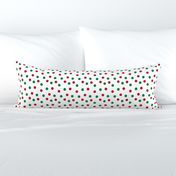 christmas dots // red and green christmas fabric christmas dots cute christmas red and green design