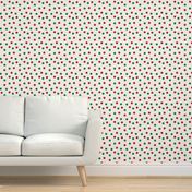 christmas dots // red and green christmas fabric christmas dots cute christmas red and green design