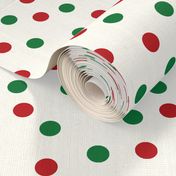 christmas dots // red and green christmas fabric christmas dots cute christmas red and green design